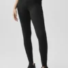 Legginsy Alo Softsculpt High-Waist 7/8 z serii Superset – czarne
