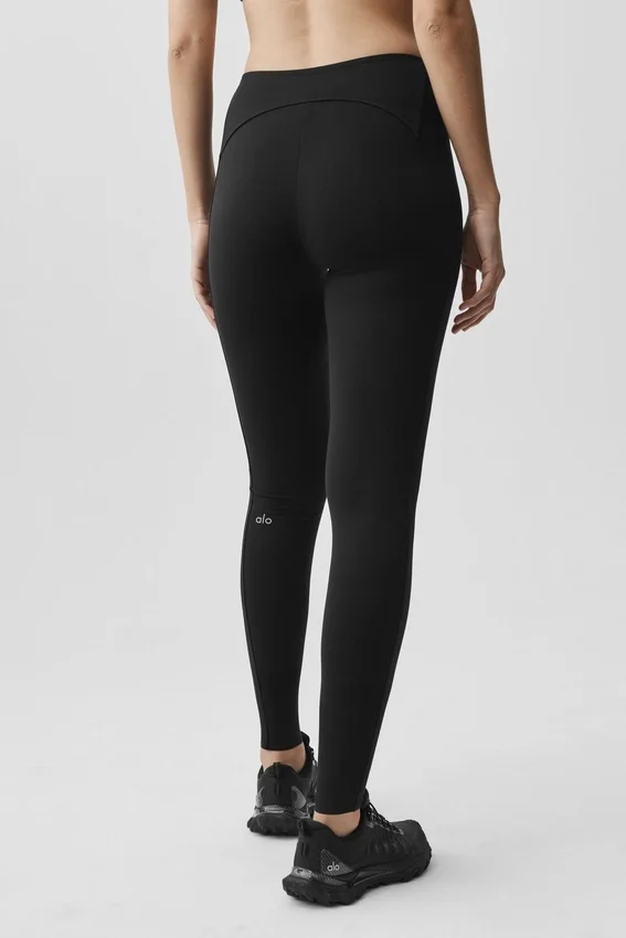 Legginsy Alo Softsculpt High-Waist 7/8 z serii Superset – czarne