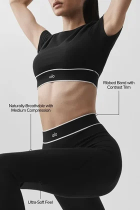 Legginsy Alo Softsculpt High-Waist „Amp It up” – czarne