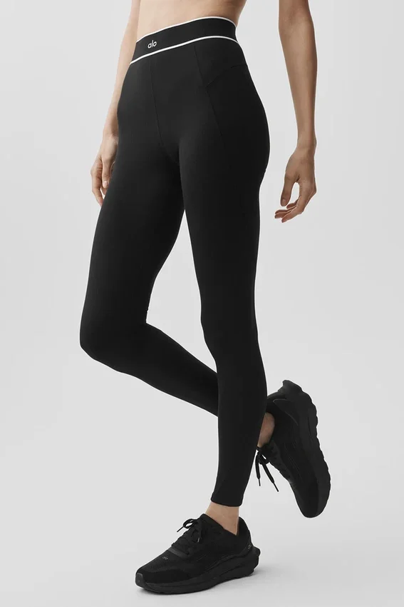 Legginsy Alo Softsculpt High-Waist „Amp It up” – czarne