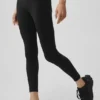 Legginsy Alo Softsculpt High-Waist i długością 7/8 – czarne