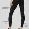 Legginsy Alo Softsculpt High-Waist i długością 7/8 – czarne
