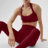 Legginsy Alo Softsculpt High-Waist i długością 7/8 – Summer Romance Red