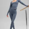 Legginsy Alo Softsculpt High-Waist – kolor Bluestone