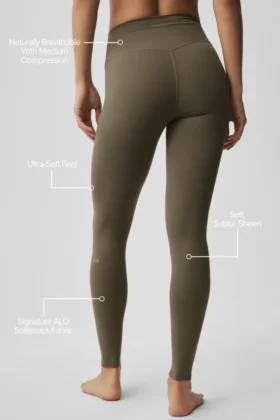 Legginsy Alo Softsculpt High-Waist – Olive Tree