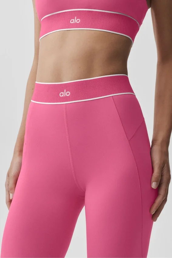 Legginsy Alo Softsculpt High-Waist z kolekcji „Amp It up” – kolor Paradise Pink