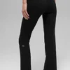 Legginsy Alo Softsculpt High-Waist z rozszerzanymi nogawkami 7/8 – czarne