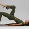 Legginsy Alo Softsculpt High-Waist z rozszerzanymi nogawkami – zielono-oliwkowe