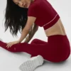 Legginsy Alo Softsculpt z High-Waist – Summer Romance Red