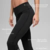 Legginsy Alo Softsculpt z podwiniętymi nogawkami – czarne