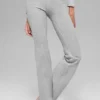 Legginsy Alosoft Intuition High-Waist z rozszerzanymi nogawkami – Athletic Heather Grey