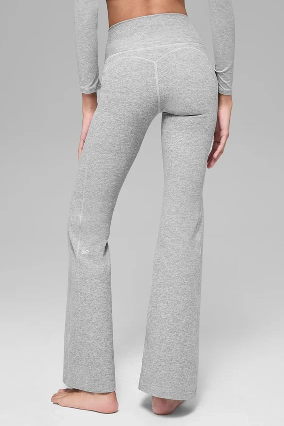 Legginsy Alosoft Intuition High-Waist z rozszerzanymi nogawkami – Athletic Heather Grey