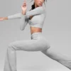 Legginsy Alosoft Intuition High-Waist z rozszerzanymi nogawkami – Athletic Heather Grey
