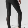Legginsy „Darling Stirrup” z siateczką „Airlift” i wysokim stanem – czarne