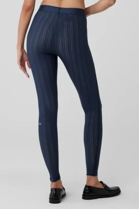Legginsy Euphoria z High-Waist – granatowe