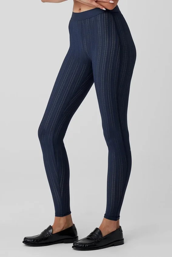 Legginsy Euphoria z High-Waist – granatowe