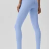 Legginsy High-Waist Airbrush 7/8 „Better Together” – jasnoniebieski „Provence”/