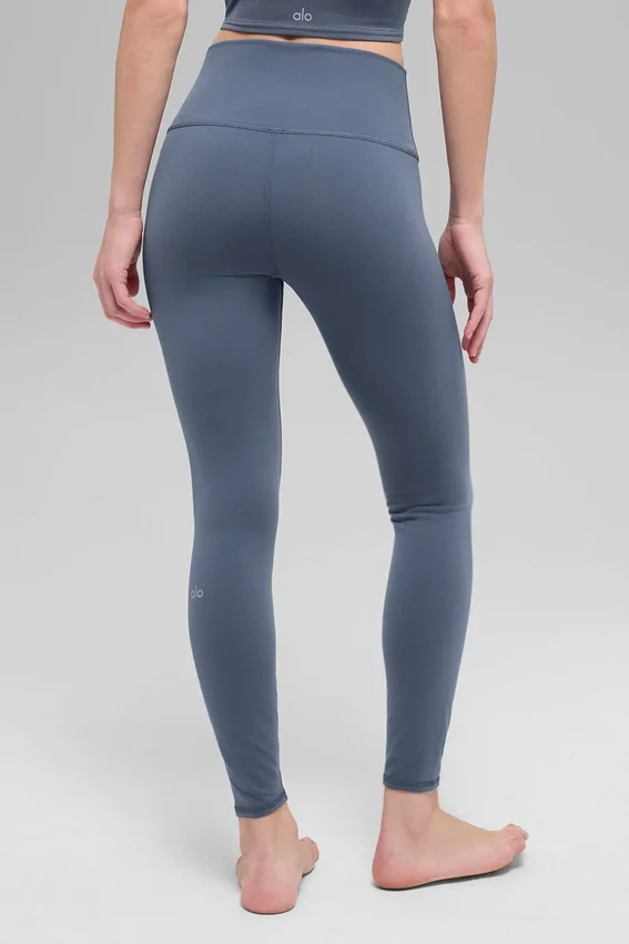 Legginsy High-Waist Airbrush 7/8 – Bluestone