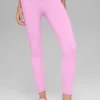 Legginsy High-Waist Airbrush 7/8 z efektem Airbrush – Candy Heart Pink