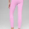 Legginsy High-Waist Airbrush 7/8 z efektem Airbrush – Candy Heart Pink