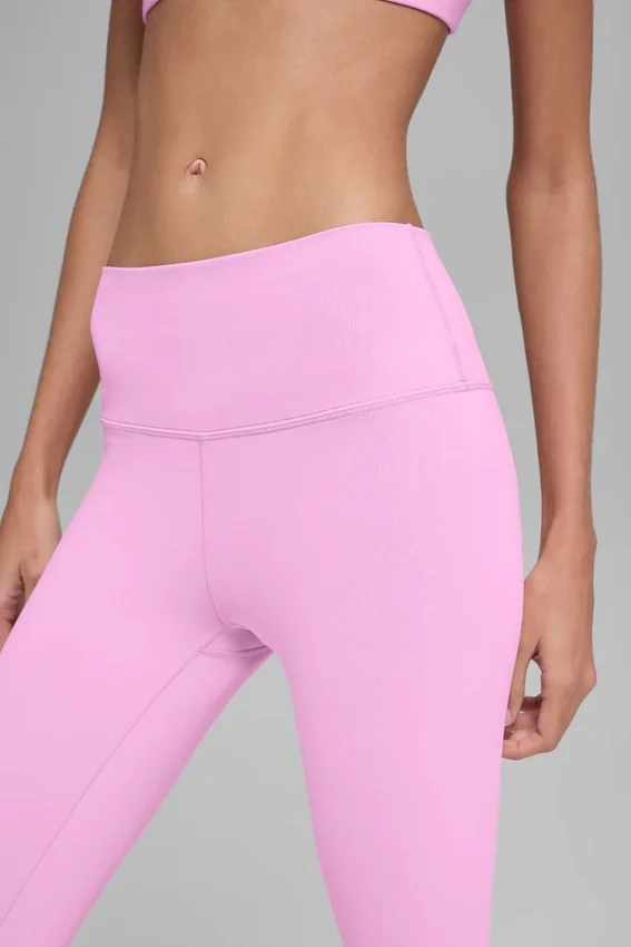 Legginsy High-Waist Airbrush 7/8 z efektem Airbrush – Candy Heart Pink