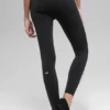 Legginsy High-Waist Airbrush z nogawkami 7/8 – Czarne/Białe