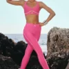 Legginsy High-Waist Airlift 7/8 do treningu szybkościowego – kolor Paradise Pink