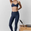 Legginsy High-Waist Airlift 7/8 Fine Line – granatowe