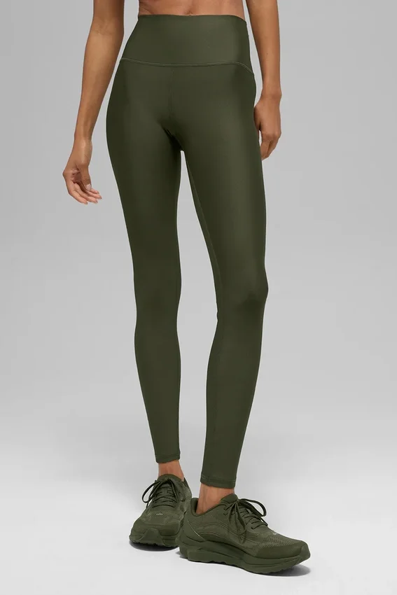 Legginsy High-Waist Airlift 7/8 – Green Olive