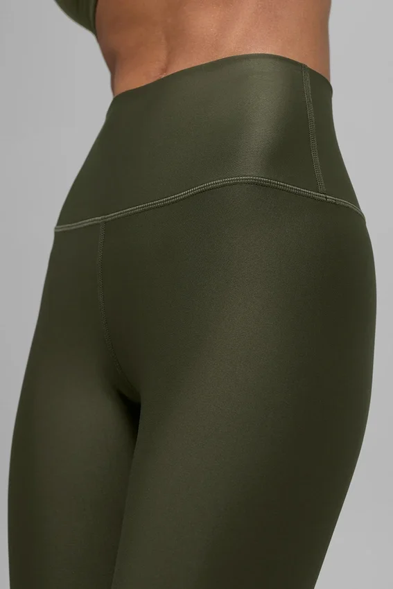 Legginsy High-Waist Airlift 7/8 – Green Olive