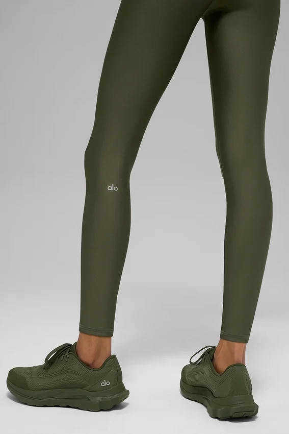 Legginsy High-Waist Airlift 7/8 – Green Olive