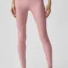Legginsy High-Waist Airlift 7/8 – różowy w stylu vintage