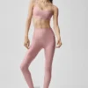 Legginsy High-Waist Airlift 7/8 – różowy w stylu vintage