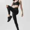 Legginsy High-Waist Airlift 7/8 Speedwork – czarne