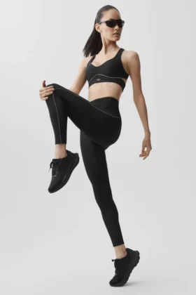 Legginsy High-Waist Airlift 7/8 Speedwork – czarne