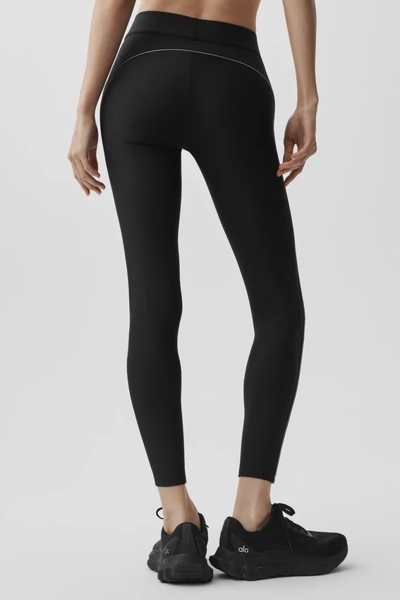 Legginsy High-Waist Airlift 7/8 Speedwork – czarne