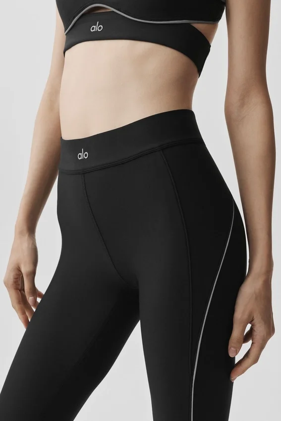 Legginsy High-Waist Airlift 7/8 Speedwork – czarne