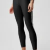 Legginsy High-Waist Airlift Charger 7/8 – czarne/białe