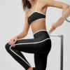 Legginsy High-Waist Airlift Charger 7/8 – czarne/białe