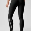 Legginsy High-Waist Airlift Charger 7/8 – czarne/białe