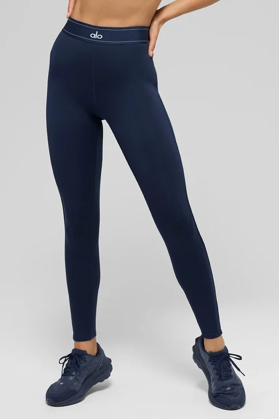 Legginsy High-Waist Airlift – granatowe/granatowe