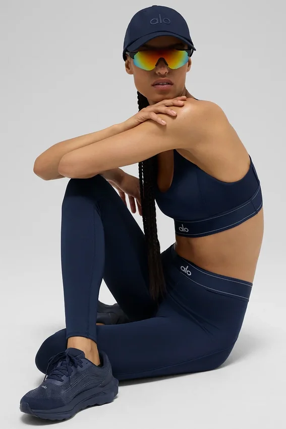Legginsy High-Waist Airlift – granatowe/granatowe