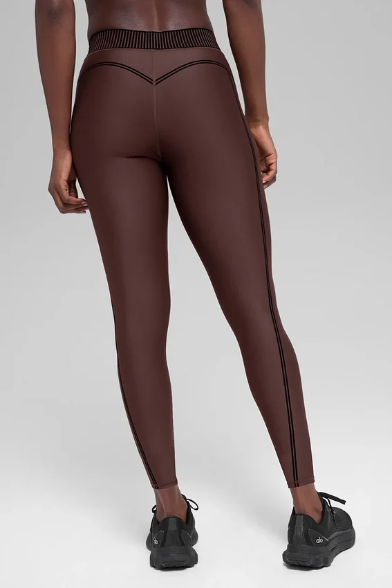 Legginsy High-Waist Airlift z długością 7/8 – Brownstone