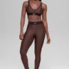 Legginsy High-Waist Airlift z długością 7/8 – Brownstone