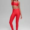 Legginsy High-Waist Airlift z długością 7/8 – Ignite – jaskrawoczerwone