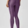 Legginsy High-Waist Airlift z długością 7/8 z linii Line Up – Plum Kiss