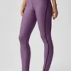Legginsy High-Waist Airlift z długością 7/8 z linii Line Up – Plum Kiss