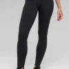 Legginsy High-Waist Airlift z wydłużonymi nogawkami – czarne