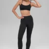 Legginsy High-Waist Airlift z wydłużonymi nogawkami – czarne