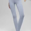 Legginsy High-Waist „Heart Throb” z nadrukiem Airbrush – Winter Frost/Białe